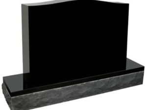 Black Granite Headstone - P5