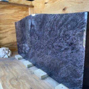 Bahama Blue Granite Cemetery Double Upright Monuments