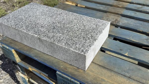 India Grey granite flat marker in stock at Granite & Paving, Wylie, Texas